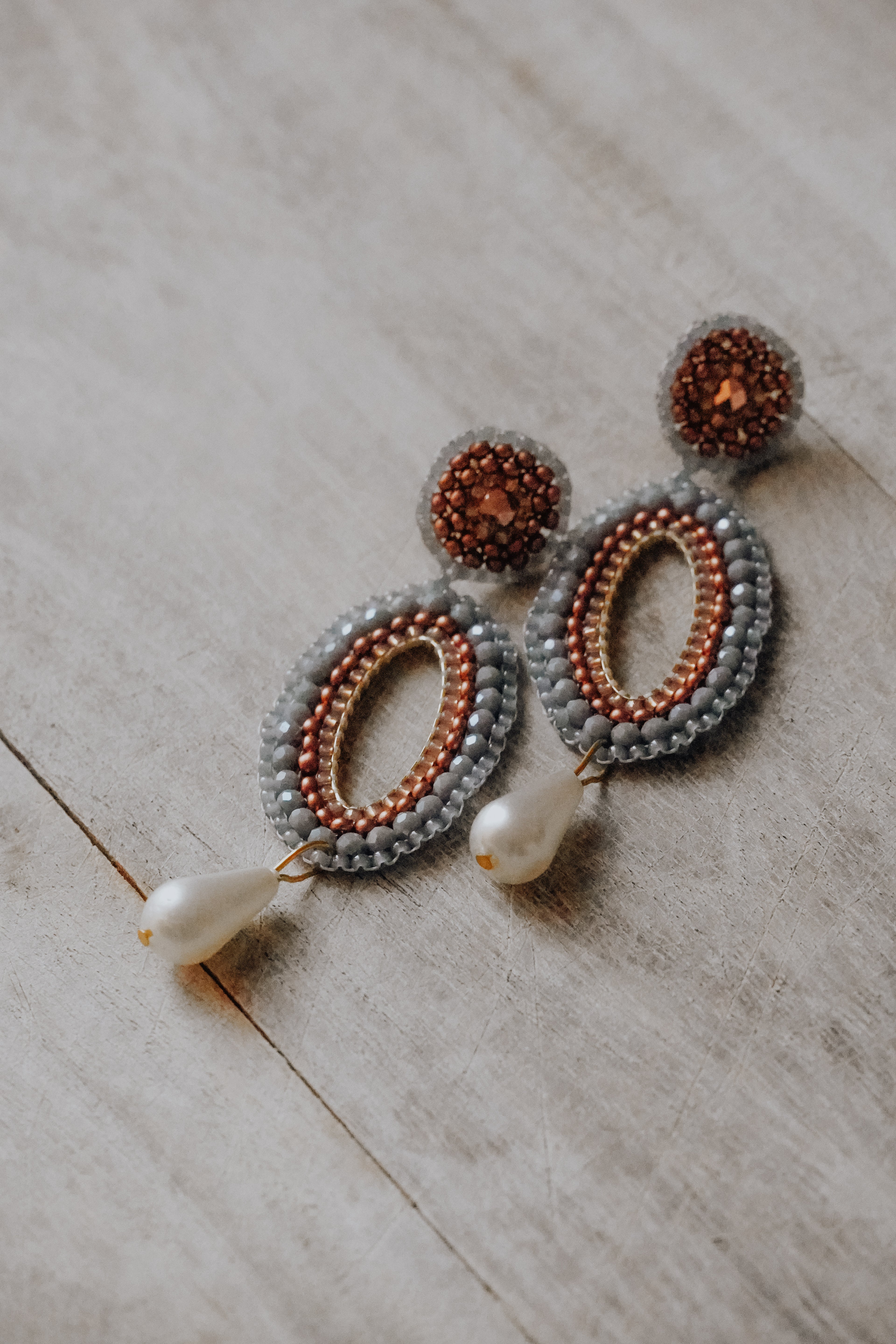 Handgenähte Ohrringe „Alexandra“