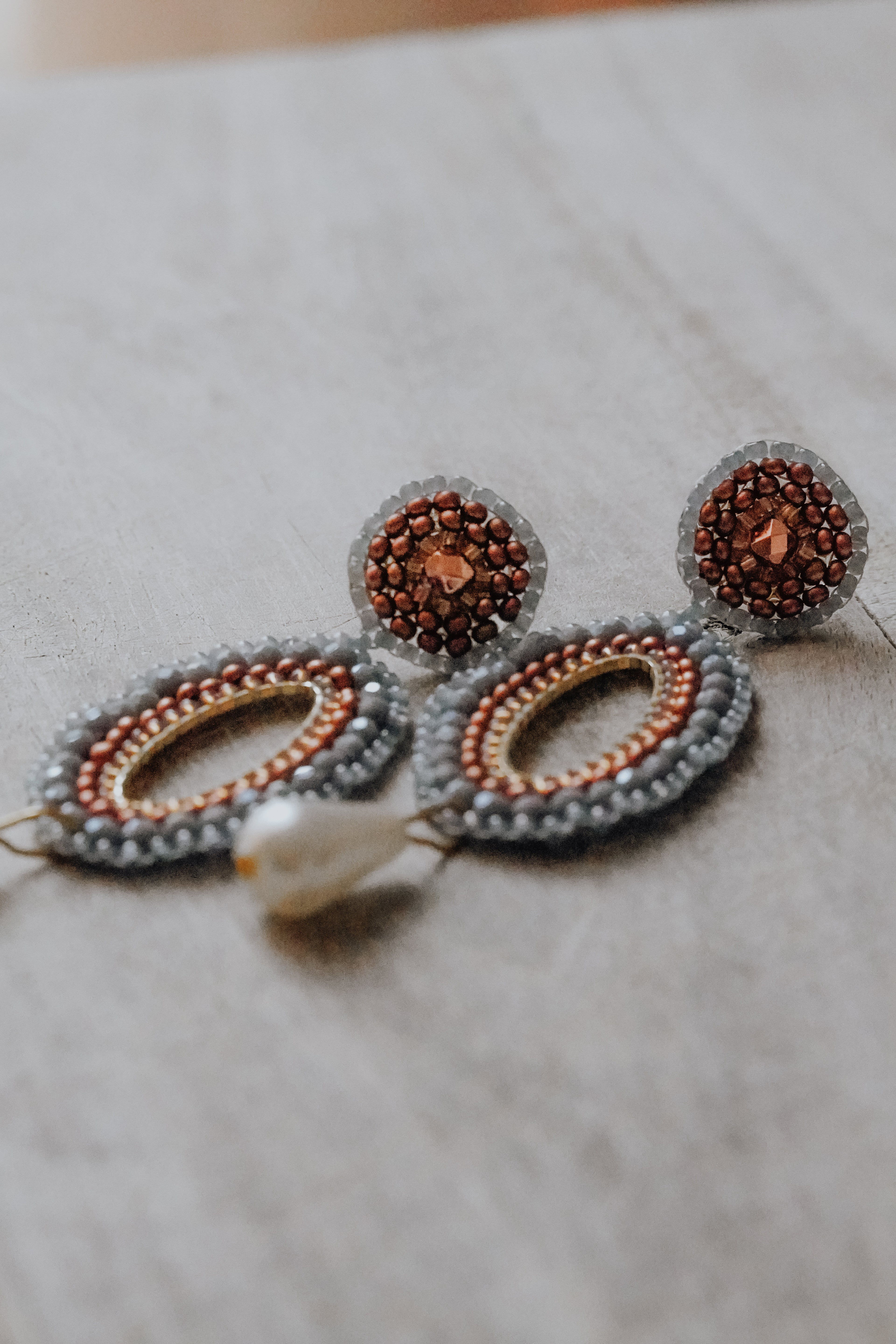 Handgenähte Ohrringe „Alexandra“