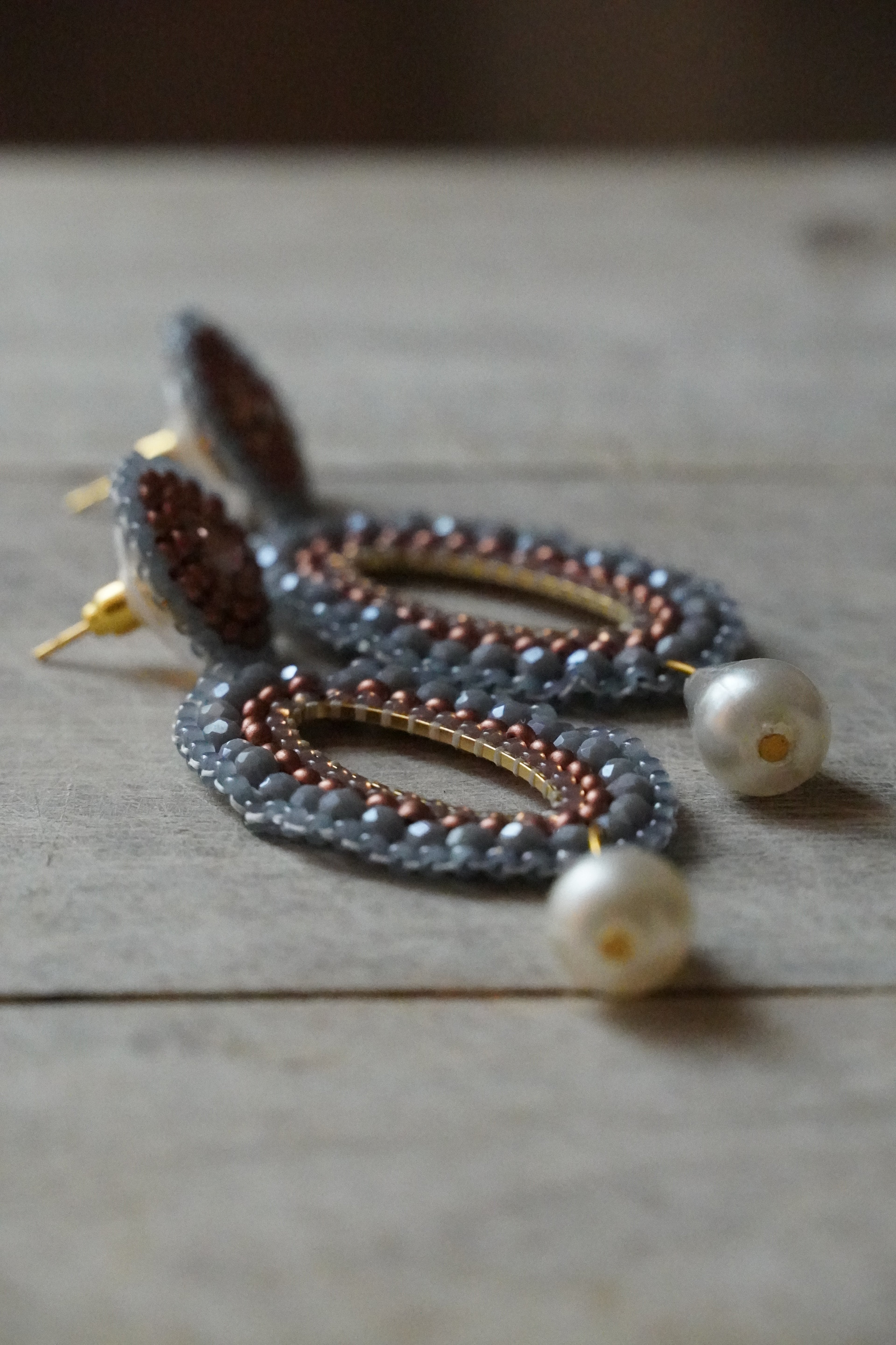 Handgenähte Ohrringe „Alexandra“