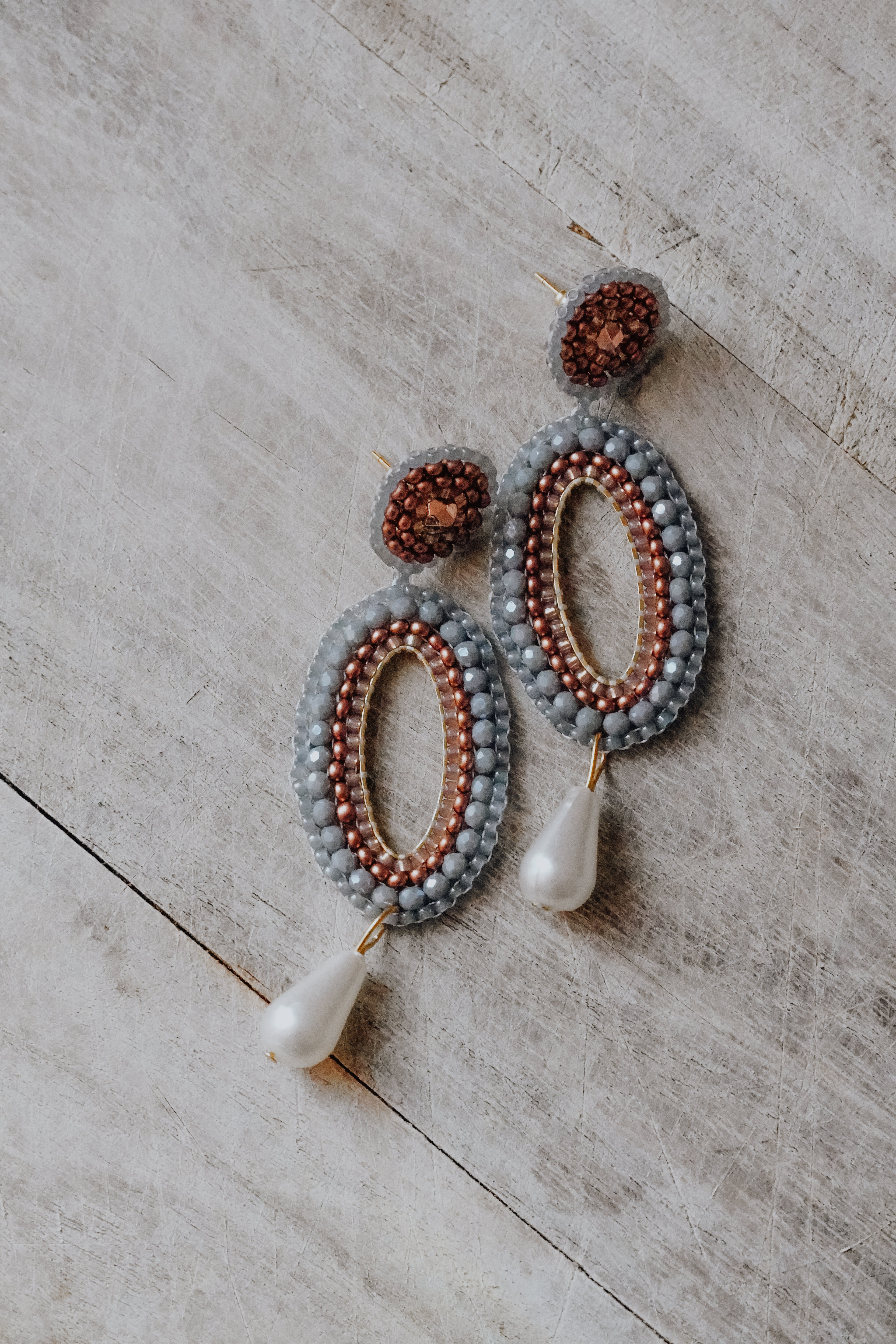 Handgenähte Ohrringe „Alexandra“