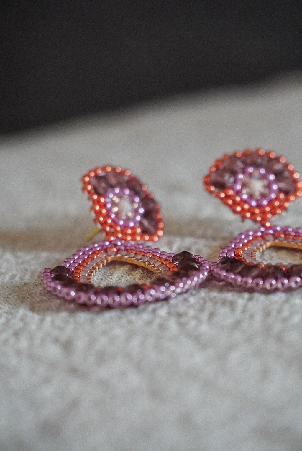 Modell "Frieda" in Pink/Orange