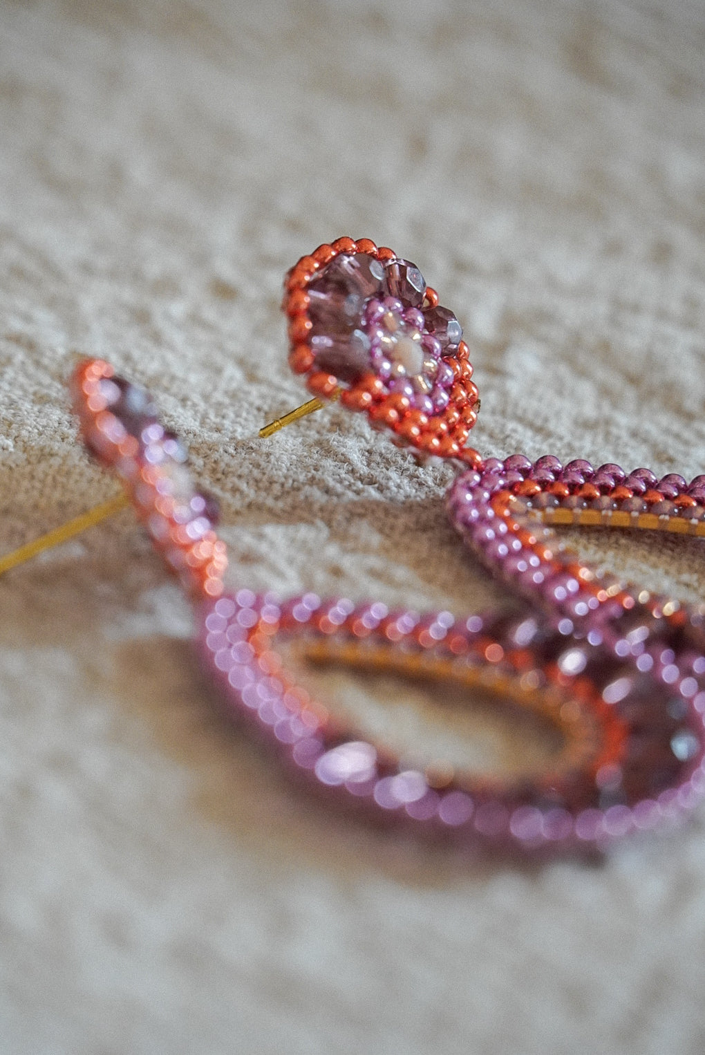 Modell "Frieda" in Pink/Orange