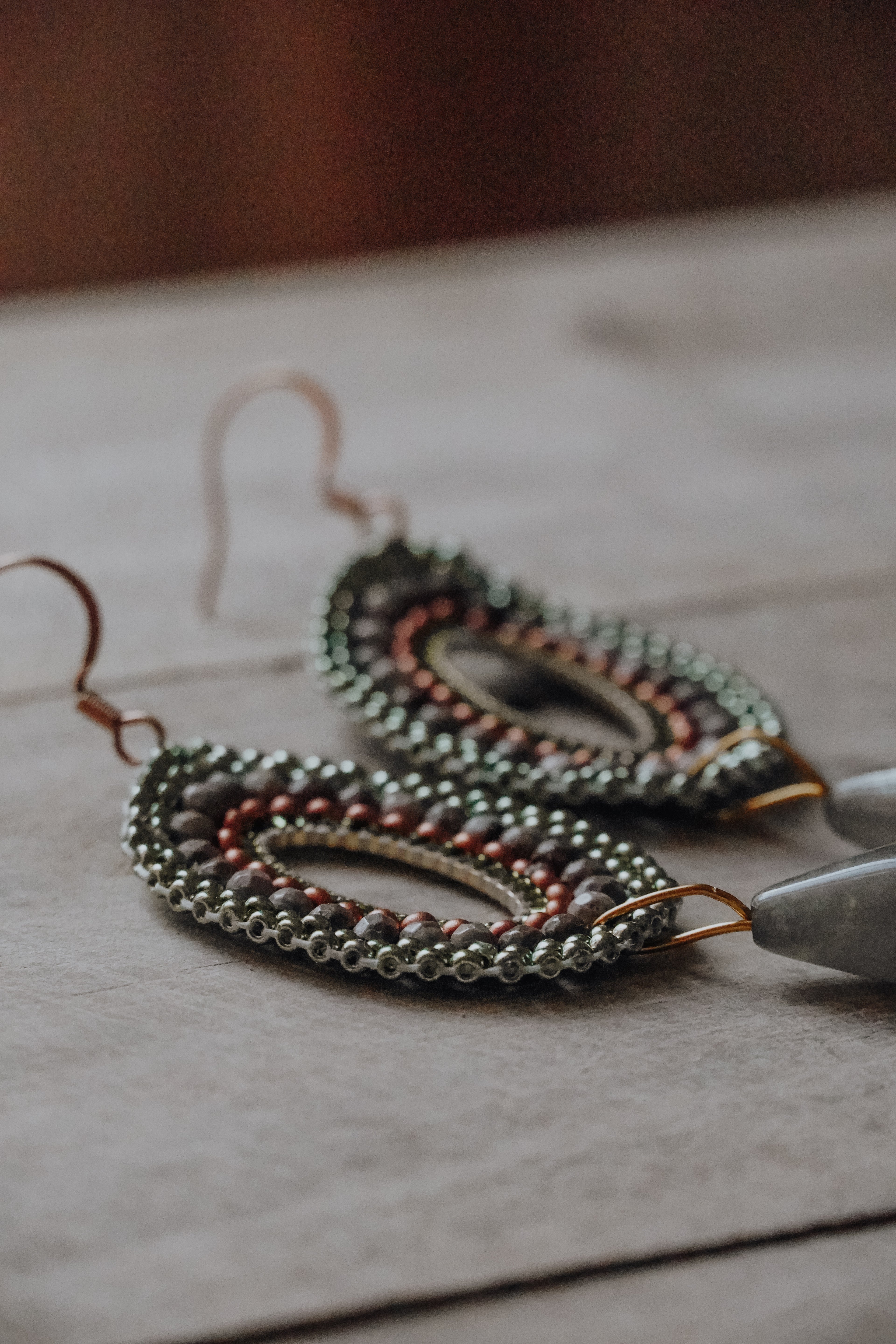 Handgenähte Ohrringe „Lilly“