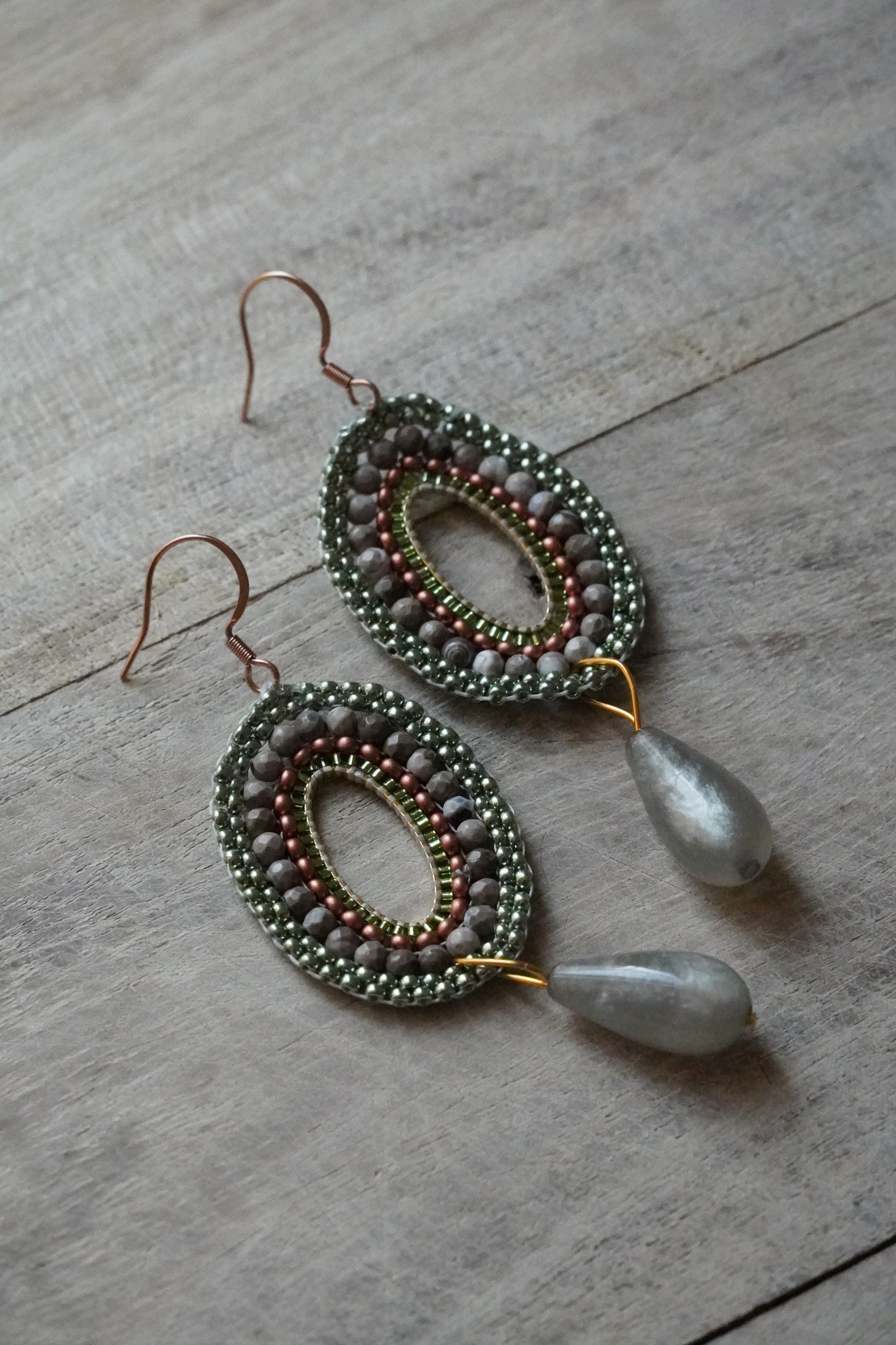 Handgenähte Ohrringe „Lilly“